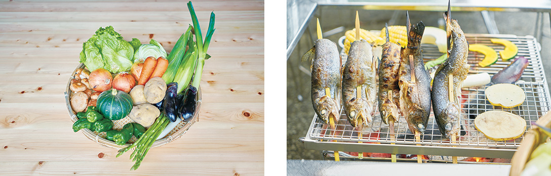 野菜・焼き魚